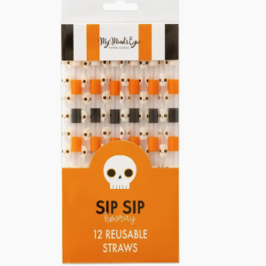 skulls reusable straws